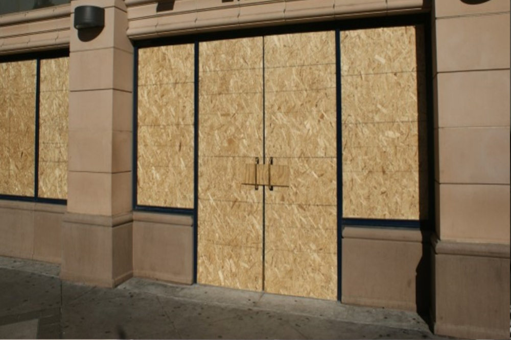 Boarding Up in Morden, Morden Park, SM4